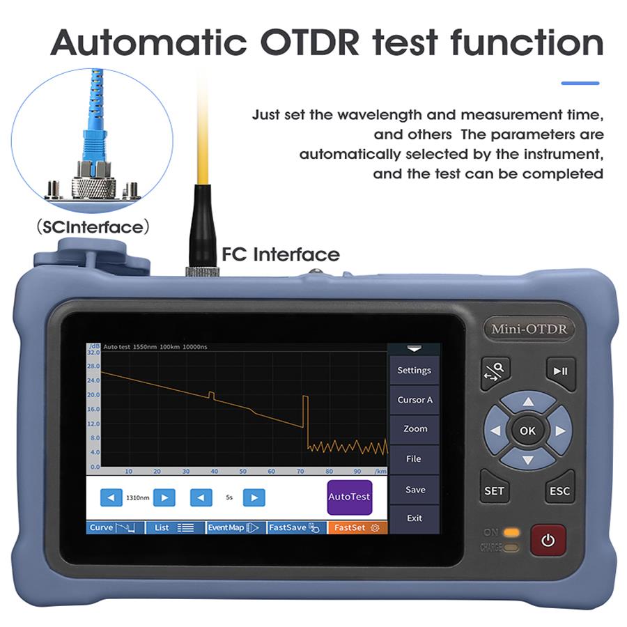 جهاز قياس الانعكاس الضوئي الزم - مراجعة Optical Time Domain Reflectometer Otdr 1310 1550Nm وسعره