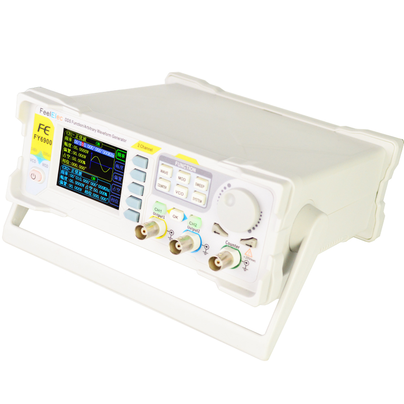 مولد إشارات موجية عشوائية ثنائ - مراجعة Dual Channel Arbitrary Waveform Function Generator 60Mhz وسعره