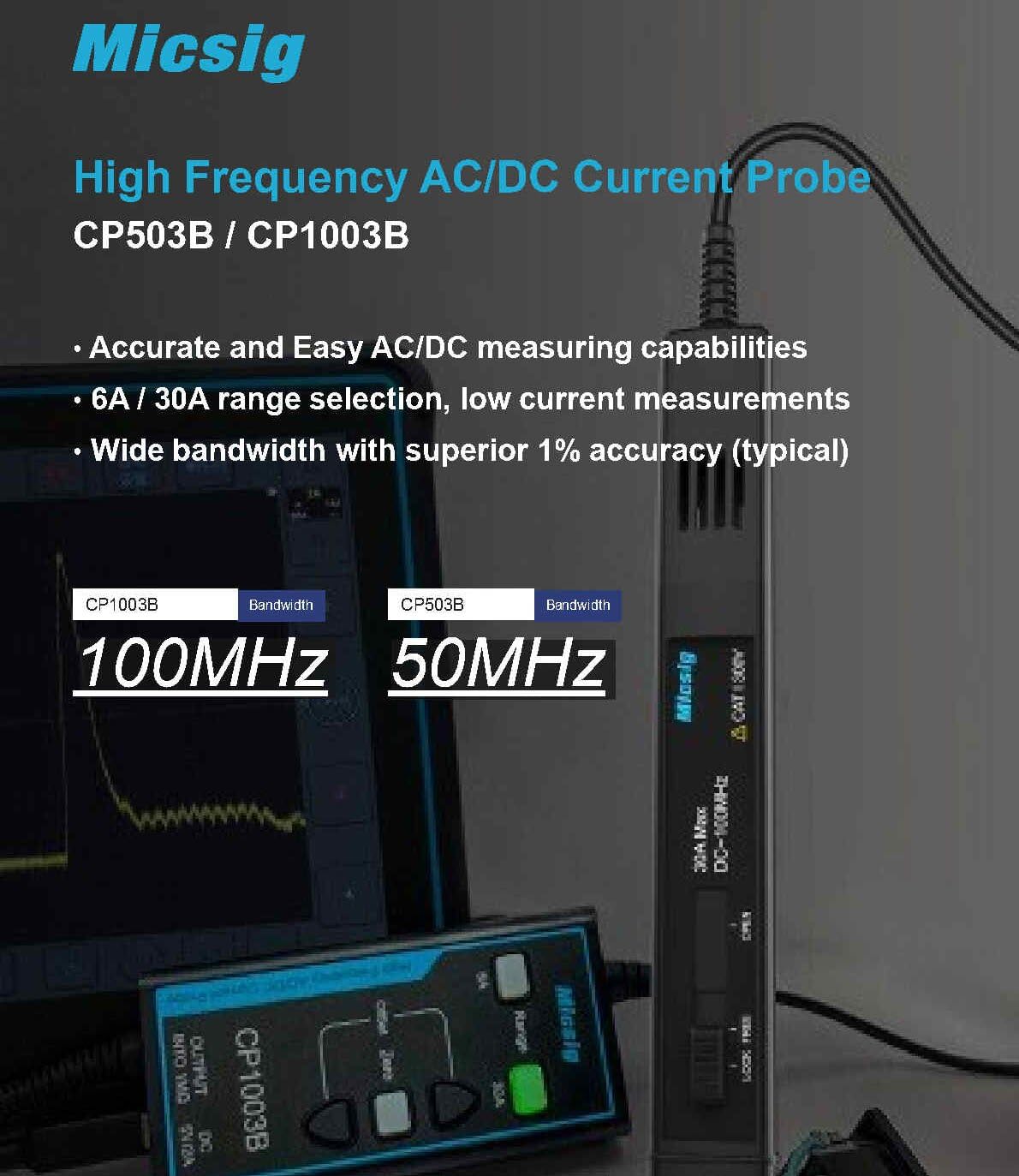 مسبار تيار عالي التردد AC/DC C - مراجعة Current Probe Ac Dc 50Mhz Oscilloscope وسعره