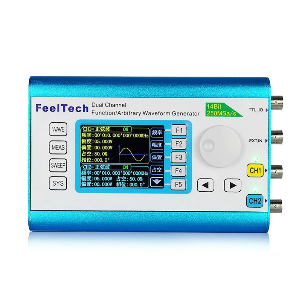 FY2300H سلسلة DDS وظيفة مولد إ - مراجعة Dual Channel Arbitrary Waveform Function Generator 60Mhz وسعره