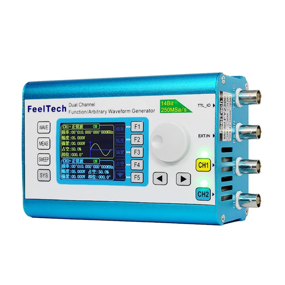 FY2300H سلسلة DDS وظيفة مولد إ - مراجعة Dual Channel Arbitrary Waveform Function Generator 60Mhz وسعره